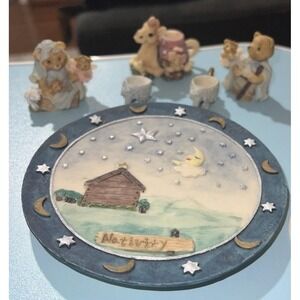 Vintage ~ Popular Imports Mini‎ Tea Set ~ NATIVITY SCENE 6 Pieces